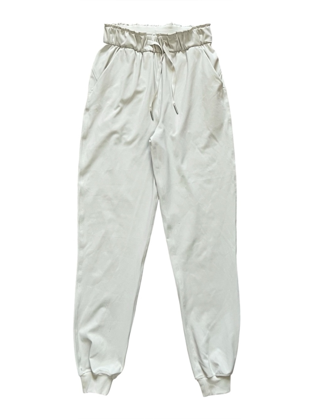 Lululemon Stretch  High Rise Jogger Beige Luxtreme Size 2 Athletic Pants